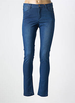Jeans coupe slim stretch taille normale bleu B.YOUNG femme