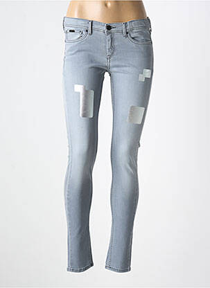 Jeans coupe slim stretch gris PEPE JEANS fille