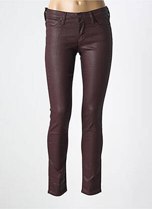 Pantalon slim tissage enduit taille normale violet LEE femme