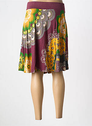 Jupe mi-longue coupe évasée violet DESIGUAL femme