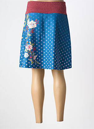 Jupe mi-longue stretch bleu SMASH! femme