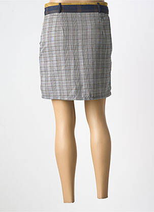 Jupe courte coupe droite gris SMASH! femme