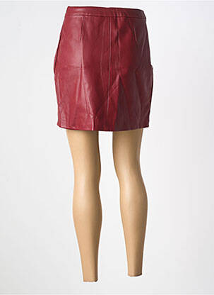 Jupe courte fermeture zip latéral rouge KAPORAL femme