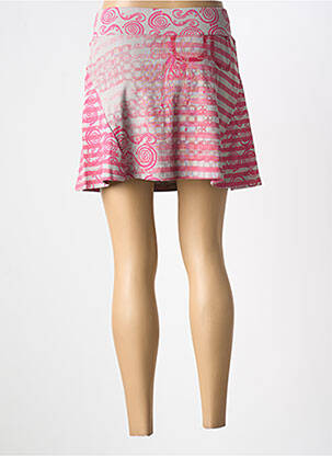 Jupe courte coupe droite rose SMASH! femme