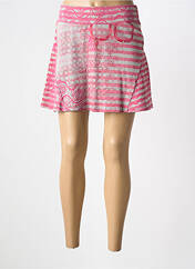 Jupe courte rose SMASH! pour femme seconde vue