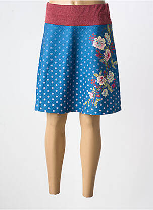 Jupe mi-longue bleu SMASH! pour femme