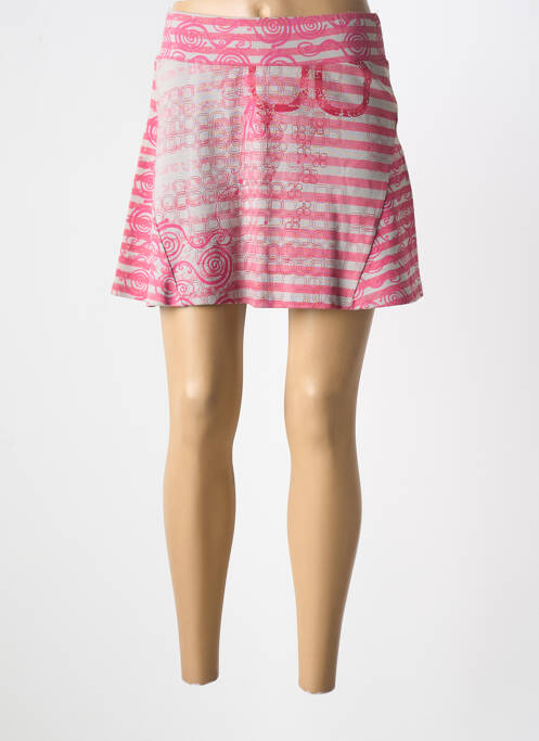 Jupe courte rose SMASH! pour femme