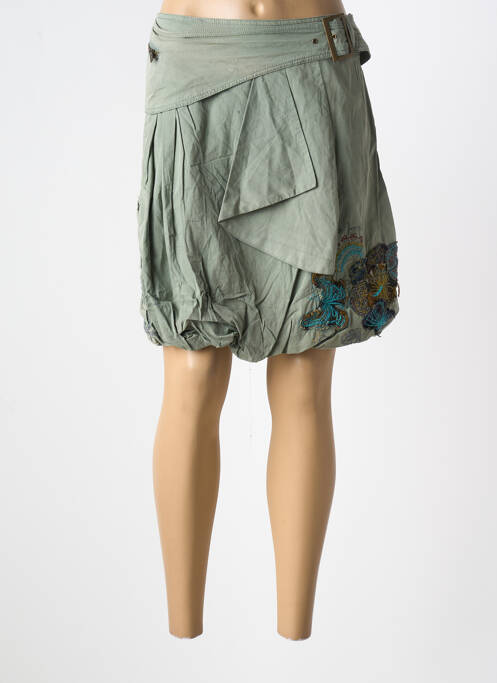 Jupe courte vert DESIGUAL pour femme