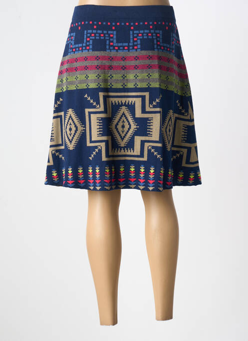 Jupe mi-longue bleu DESIGUAL pour femme