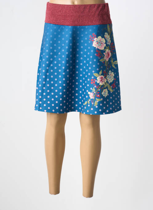 Jupe mi-longue bleu SMASH! pour femme