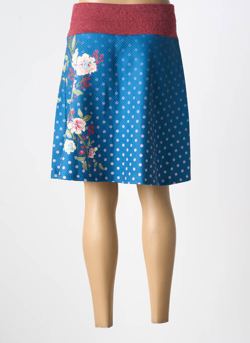 Jupe mi-longue bleu SMASH! pour femme