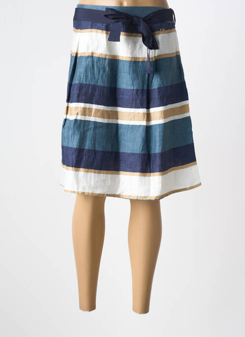 Jupe mi-longue bleu YES.ZEE pour femme