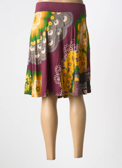 Jupe mi-longue violet DESIGUAL pour femme