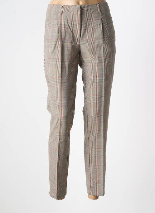 Pantalon slim marron YES.ZEE pour femme