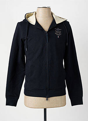 Veste casual resserrée sur le bas noir AERONAUTICA homme