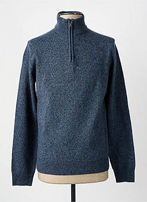 Pull stretch manches longues bleu HACKETT homme