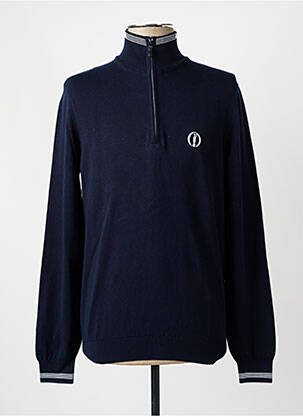 Pull stretch manches longues bleu HUGO BOSS homme