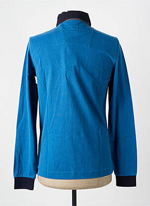 Polo manches longues manches longues bleu AERONAUTICA homme