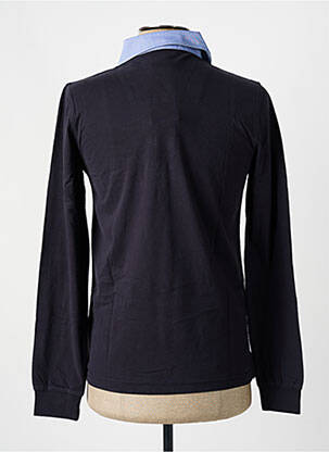 Polo manches longues manches longues bleu AERONAUTICA homme