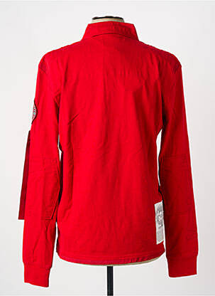 Polo manches longues manches longues rouge AERONAUTICA homme