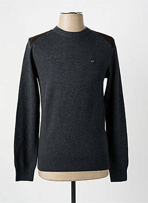 Pull stretch manches longues gris EDEN PARK homme