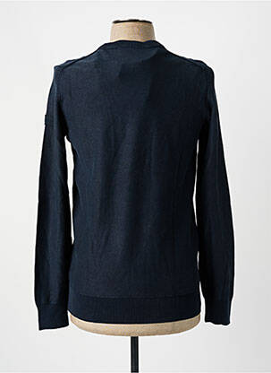 Pull stretch manches longues bleu AERONAUTICA homme