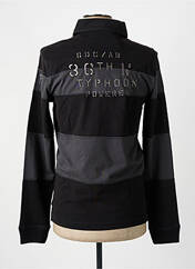 Polo noir AERONAUTICA pour homme seconde vue