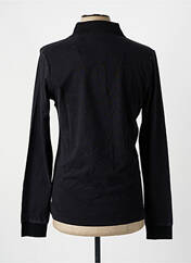 Polo noir AERONAUTICA pour homme seconde vue