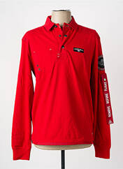 Polo rouge AERONAUTICA pour homme seconde vue