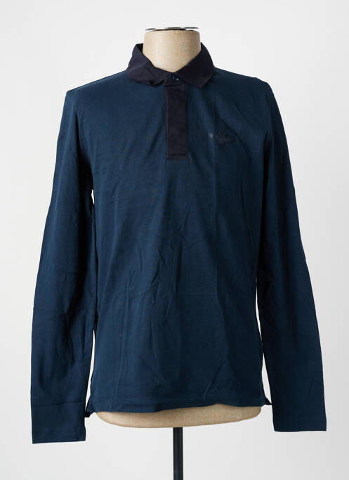 Polo bleu AERONAUTICA pour homme