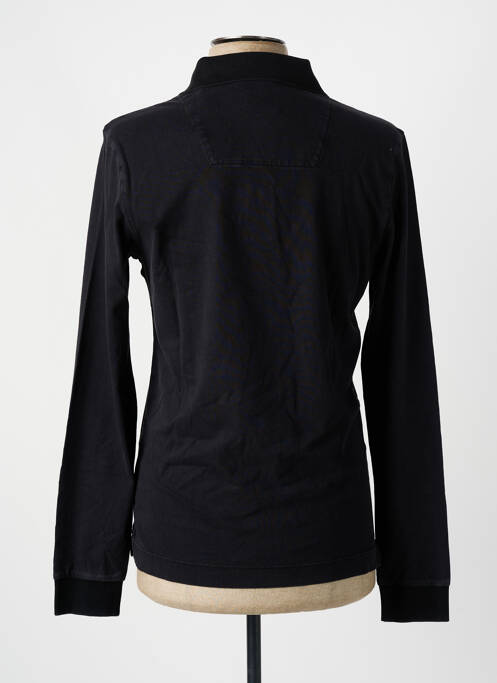 Polo noir AERONAUTICA pour homme