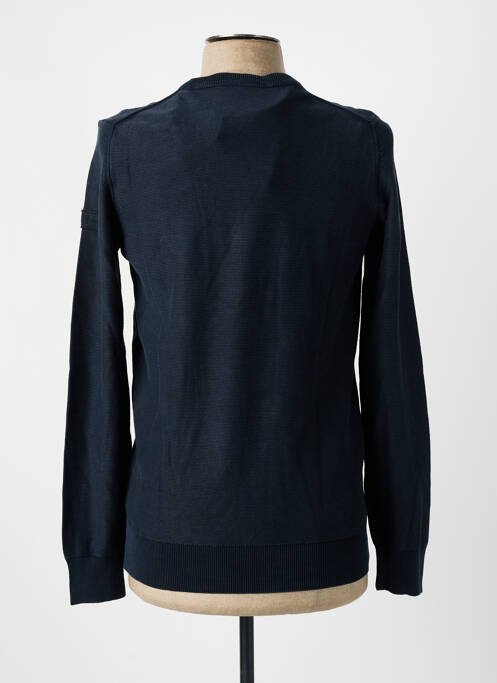 Pull stretch manches longues bleu AERONAUTICA homme