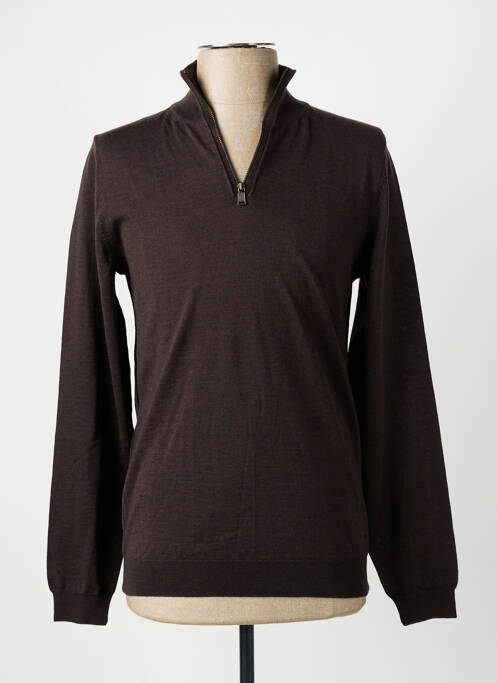 Pull marron HUGO BOSS pour homme