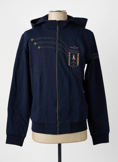 Veste casual bleu AERONAUTICA pour homme