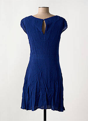 Robe courte manches courtes manches courtes bleu LOLA ESPELETA femme