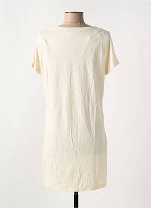 Tunique manches courtes tissage jersey beige DESIGUAL femme