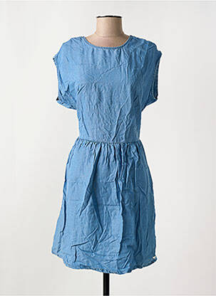 Robe courte manches courtes manches courtes bleu LES P'TITES BOMBES femme
