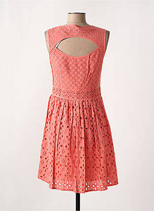 Robe courte sans manche sans manche orange YUMI femme