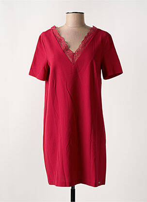 Robe courte manches courtes manches courtes rouge LES P'TITES BOMBES femme