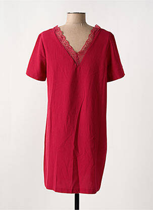 Robe courte manches courtes manches courtes rouge LES P'TITES BOMBES femme