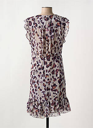Robe courte manches courtes manches courtes gris LES P'TITES BOMBES femme