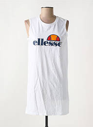 Robe courte sans manche sans manche blanc ELLESSE femme