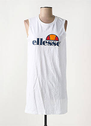 Robe courte sans manche sans manche blanc ELLESSE femme
