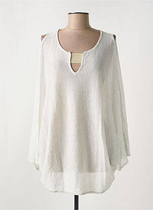 Pull tunique manches 3/4 manches 3/4 gris LOLA ESPELETA femme