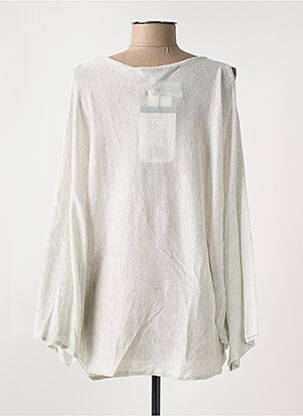 Pull tunique stretch manches 3/4 gris LOLA ESPELETA femme