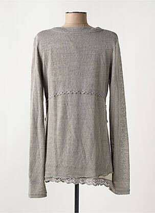 Gilet manches longues stretch gris LOLA ESPELETA femme