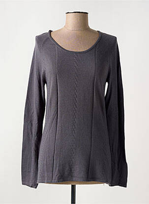 Pull coupe cintrée manches longues gris LOLA ESPELETA femme