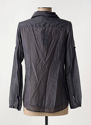 Blouse poignets boutonnés avec fente manches longues gris DDP femme