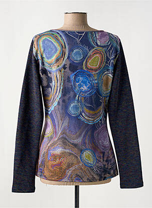 Pull coupe cintrée manches longues bleu SMASH WEAR femme