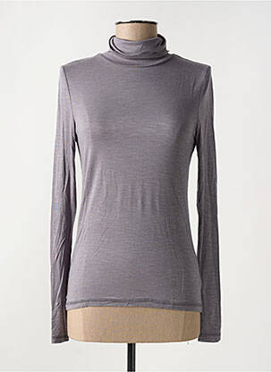 Sous-pull stretch manches longues gris LOLA ESPELETA femme